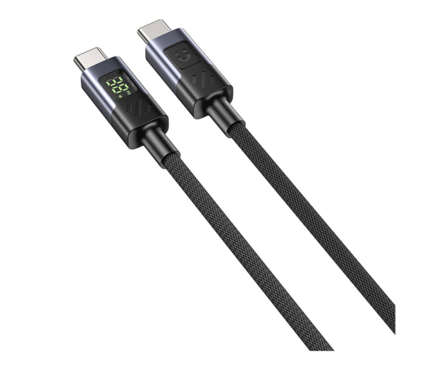 Unitek Przewód USB-C PD 60W  z wyświetlaczem 2m z oplotem - 1455227 - zdjęcie 2